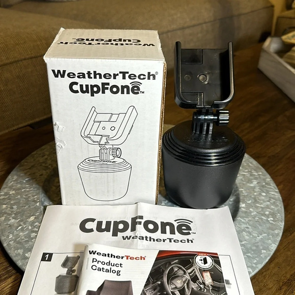 NWT WeatherTech CupFone Cell Phone Holder for car Universal black w/box - Picture 3 of 7